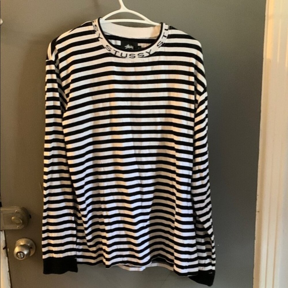 Stussy Monochrome Striped Tee